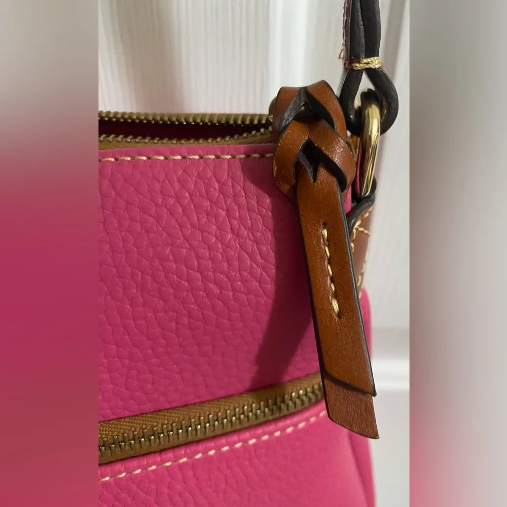 DOONEY AND BURKE …Hot Pink Leather Crossbody Bag - Picture 9 of 15